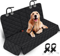 Ultimate Waterproof Dog Car Seat Cover - Heavy-Duty Back Seat Protector for Pets & Kids, Fits Most Cars, SUVs, and Trucks with Middle Armrest (53" Width) - Stylish Black Design